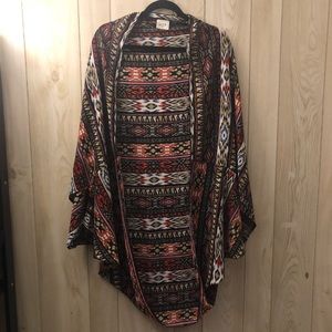 Tribal print kimono
